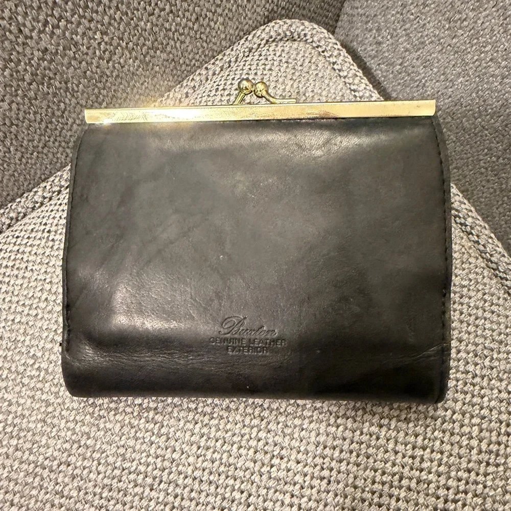 Buxton Black Leather Wallet